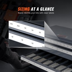 Päätyjyrsinten kolmilaatikkoinen teräskaappi 29 lokeroa 1/8–1 tuuman kokoluokalle