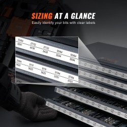 Poranteräkaappi pinoettava teräksinen 5 laatikkoa 60 lokeroa 13,1–25,4 mm