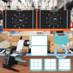 Automaattinen etiketinjakaja leveys 15–125 mm pituus 3–150 mm alumiiniseosakselit 24 voltin kuparikäämimoottori