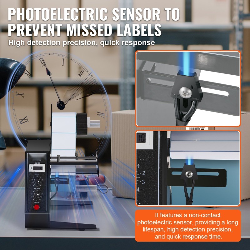 Automaattinen etiketinjakaja leveys 15–125 mm pituus 3–150 mm alumiiniseosakselit 24 voltin kuparikäämimoottori
