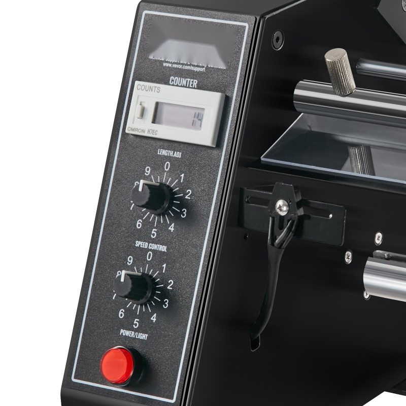 Automaattinen etiketinjakaja leveys 15–125 mm pituus 3–150 mm alumiiniseosakselit 24 voltin kuparikäämimoottori