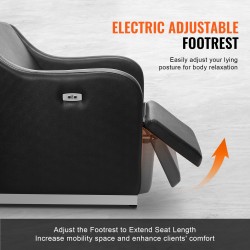 Hiustenpesutuoli keraamisella pesualtaalla sähköisellä jalkatuella ja PU-verhoilulla 300 kg kantavuus