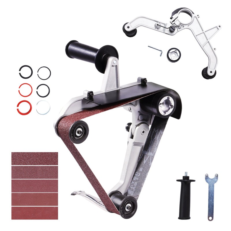 Hiomanauhasovitin alumiiniseosrunko M14 kierre 6 sovitinta 10 nauhaa putkille