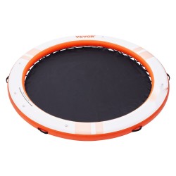 Ilmatäytteinen kelluva laituri PVC harjattu liukuestekangas 2,43 m keskiverkko 1,52 m