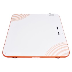 Ilmatäytteinen kelluva laiturialusta PVC liukumattomalla pinnalla 2 13 x 2 13 m irrotettavalla tikkaalla