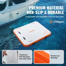 Laiturialusta ilmatäytteinen PVC 1,82 x 1,52 m irrotettava tikas kantolaukulla