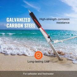 Hiekkapiikki ankkuri galvanoitu hiiliteräs 985 mm itseiskyttävä mataliin vesiin