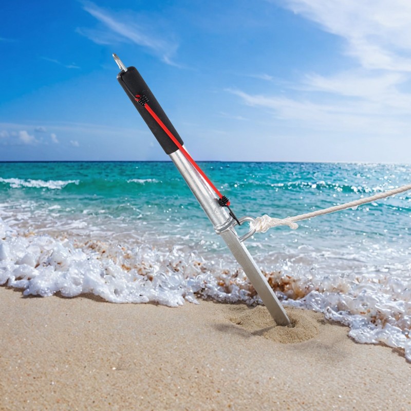 Hiekkapiikki ankkuri galvanoitu hiiliteräs 985 mm itseiskyttävä mataliin vesiin