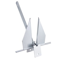 Fluke-ankkuri 4 kg kuumaupotusgalvanoitu hiiliteräs 2,4 m ketju 22,9 m köysi