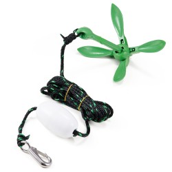 Ankkurisarja valurautainen 1,5 kg 8 metrin köysi poiju säilytyspussi taittuva kajakkiin