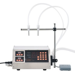 Nestetäyttökone 201 ruostumatonta terästä peristalttisella pumpulla 5 650 ml kaksoissuuttimet digitaalinen ohjaus