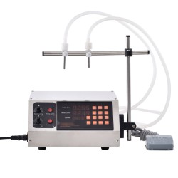 Nestetäyttökone elintarvikekelpoinen ruostumaton teräskotelo 30–4000 millilitraa kaksoissuutin digitaalinen ohjaus