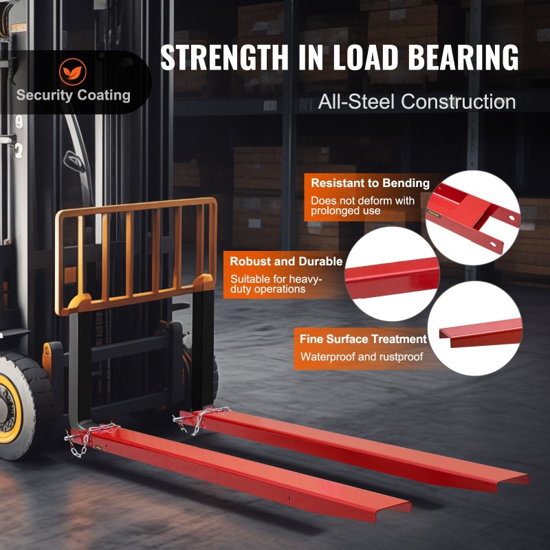 Trukkipiikkien jatkeet hiiliterästä 1840 mm sisäleveys 115 mm 1 pari