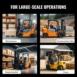 Lavahaarukan pidennykset teollisuusluokan Q235 hiiliteräs jauhemaalattu 2440 mm 1 pari