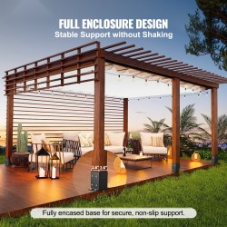 Pilarikiinnikkeet hiiliteräksestä 91x91 mm sisämitta 2 kpl mattamusta puupilareille