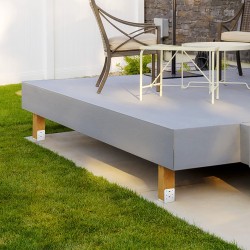 Pylväsjalka ruostumattomasta teräksestä säädettävä 152,4 x 152,4 mm 6 x 6 tuumalle