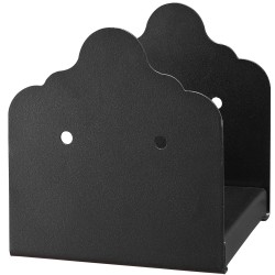 Pilarijalusta 6x6 hiiliteräksinen 2 kpl sisämitat 150 x 141 mm musta