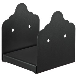 Pilarijalusta 6x6 hiiliteräksinen 2 kpl sisämitat 150 x 141 mm musta