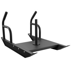 Teräs vetoreki voimaharjoitteluun 227 kg kantavuus 1 ja 2 tuuman levypainoille musta