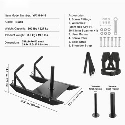 Vetoreki teräsrunko voima ja nopeusharjoitteluun sopii 1 ja 2 tuuman levypainoille