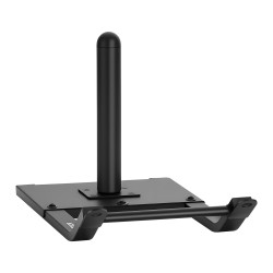 Teräksinen voimareki vetoharjoitteluun musta valjaiden kanssa 25 ja 51 mm levypainoille yhteensopiva