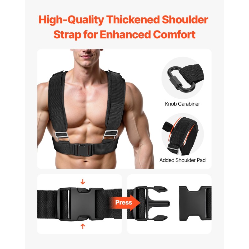 Teräksinen oranssi vastuskelkka säädettävällä kahvalla yhteensopiva 25 mm ja 51 mm painolevyille