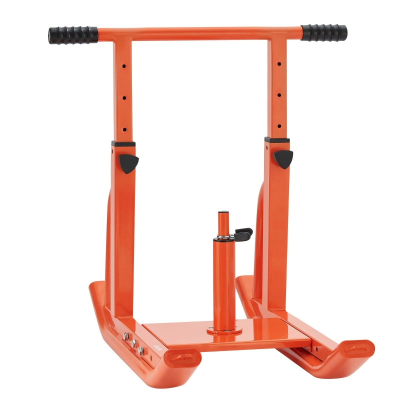 Teräksinen oranssi vastuskelkka säädettävällä kahvalla yhteensopiva 25 mm ja 51 mm painolevyille