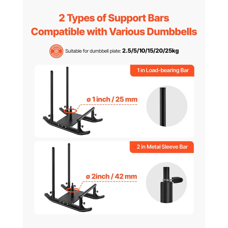 Teräksinen painokelkka voimaharjoitteluun valjashihnalla yhteensopiva 25/51 mm musta
