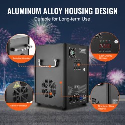 Kylmäkipinäkoneet 4 kpl 700W säädettävä 2–5 m alumiiniseosrunko DMX-ohjaus