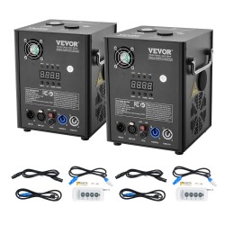 Kylmäkipinälaite alumiiniseosrunko 500 W säädettävä 2–4 m 2 kpl DMX-ohjaus