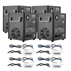 Kylmäkipinälaite 4 kpl 500 W alumiinikotelo säädettävä 2–4 m lavakäyttöön