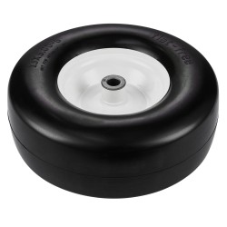 Ruohonleikkurin täysin puhkeamattomat kiinteät PU-renkaat 13x5-6 tuumaa 2 kpl vanteilla