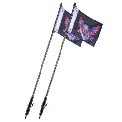 LED-mastonvalot 2 kpl 1230 mm RGB IP67 Bluetooth-sovellus RF-kaukosäädin