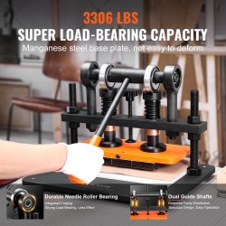 Sähkökäyttöinen nahkaleikkuri ja prässi 280 x 140 mm prässilevy 12 mm puristusisku