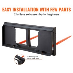 Paalipiikit 49 tuumaa jousiteräksestä 2 kappaletta 1360 kg kantavuus