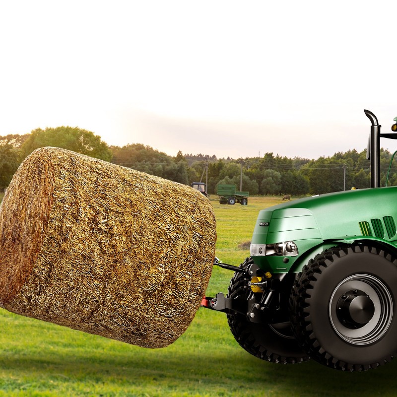 Heinäharkospiikki jousiterästä 49 tuuman pääpiikki 2 tukipiikkiä 725 kg kantavuus kolmipistekiinnitys