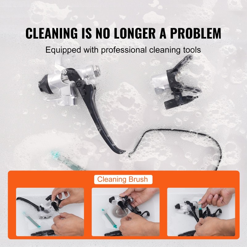 Jalustallinen airless-maaliruisku 950W 3000 PSI jatkovarsi 15 m seinille