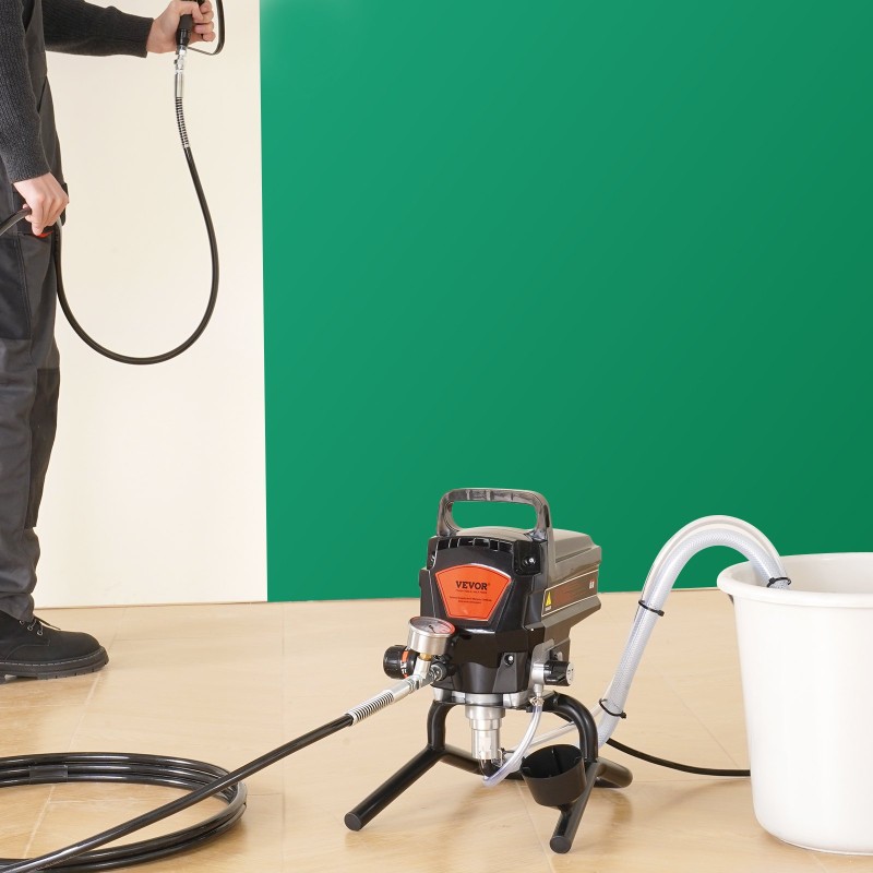 Jalustallinen airless-maaliruisku 950W 3000 PSI jatkovarsi 15 m seinille
