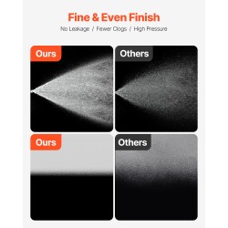 Sähkökäyttöinen airless-maalisumutin telineellä 950W 3000PSI kromattu runko 15 m letku