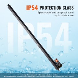 Lineaaritoimilaite 12 V 500 mm iskunpituus 1000 N nopea IP54 alumiiniseos