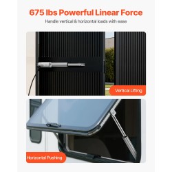 Lineaaritoimilaite 12V alumiiniseos 152 mm iskunpituus 3000N IP65 aurinkopaneelien seurantaan