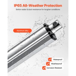 Lineaaritoimilaite 12V alumiiniseos 152 mm iskunpituus 3000N IP65 aurinkopaneelien seurantaan