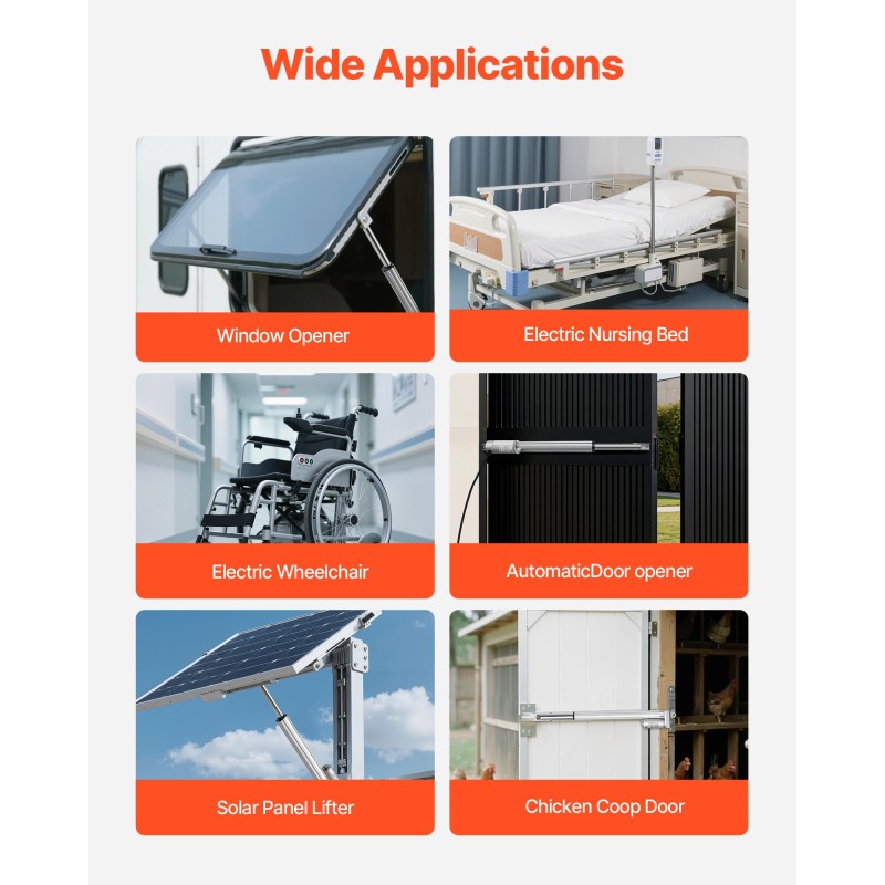 12V lineaaritoimilaite alumiiniseosrunko 304,8 mm iskunpituus IP65 suojaus 3000N työntövoima kiinnitystelineellä