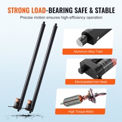 Lineaaritoimilaitepaketti alumiiniseos 2 kpl 12V 760 mm 1000N IP54