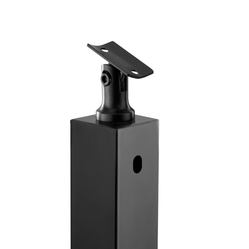 Kaapelikäsijohteen pylväs 42 tuumaa ruostumatonta terästä 30 asteen kulmarei'illä 12 reikää