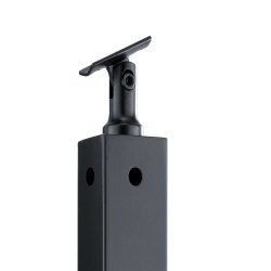 L-muotoinen kaidetolppa 36-tuumainen ruostumaton teräs kymmenen esiporattua reikää kulmiin