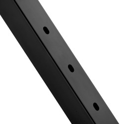 Vaijerikaidepylväs SUS304 ruostumatonta terästä 91 4 cm 30 asteen reiät musta