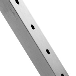 Vaijerikaidepylväs ruostumaton teräs 91 4 senttimetriä vaakareikäinen hopeanvärinen yksi kappale terassikaiteille