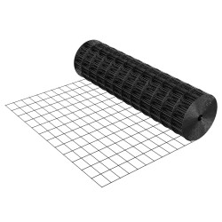 PVC-pinnoitettu hitsattu teräsverkko 91 cm x 7,62 m 2 x 3 tuuman