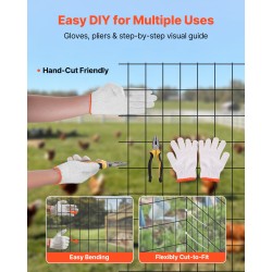 Rautalankaverkko vinyylipinnoitettu galvanoitu 61 cm 7,62 m 2 x 3 tuuman silmäkoko